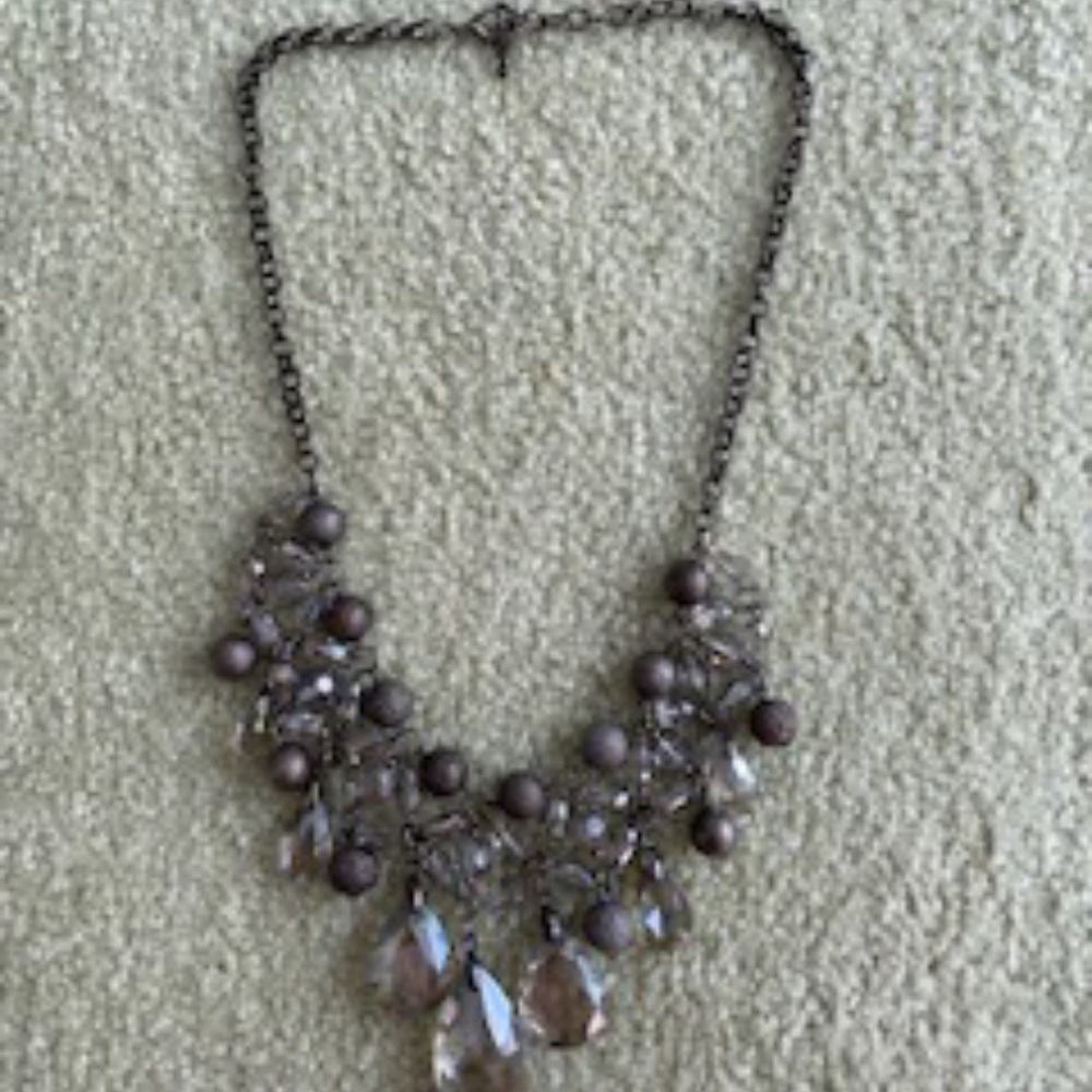 Drop Beaded/Crystal Necklace